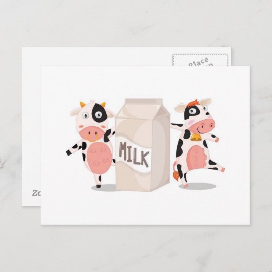 Carte Postale Lait (Devant / Derrière)