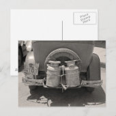 Carte Postale Lait Cans, 1939 (Devant / Derrière)