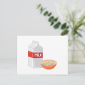 Carte Postale Lait et céréales (Debout devant)