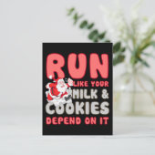 Carte Postale Lait et cookies (Debout devant)