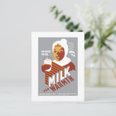 Carte Postale Lait pour la chaleur (Debout devant)