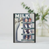 Carte Postale Lait Pour La Santé (Debout devant)
