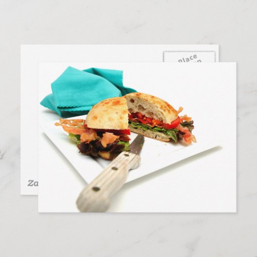 Carte Postale Laitue Bacon Et Tomate (Devant / Derrière)