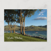 Carte Postale Lake Chelan Washington State Boat & Trees Travel (Devant)
