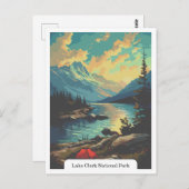 Carte Postale Lake Clark National Park, Alaska États-Unis (Devant / Derrière)