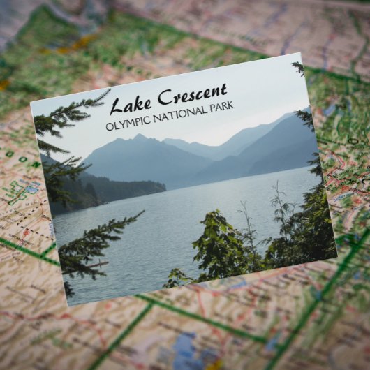 Carte Postale Lake Crescent, Washington Photo de voyage