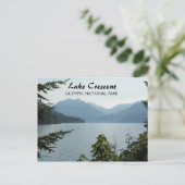 Carte Postale Lake Crescent, Washington Photo de voyage (Debout devant)
