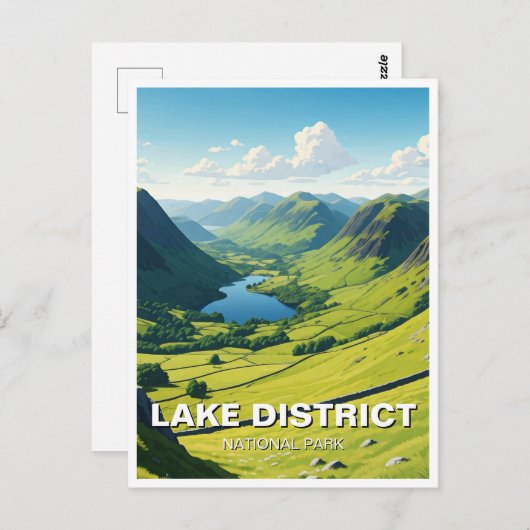 Carte Postale Lake District National Park Royaume-Uni (Devant / Derrière)