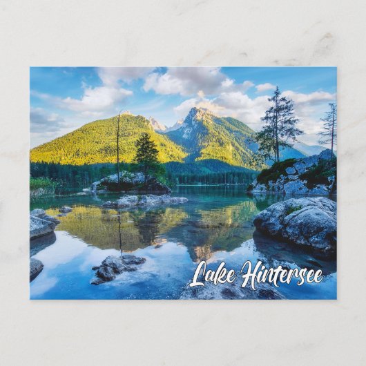 Carte Postale Lake Hintersee, Germany (Devant)