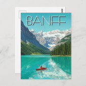 Carte Postale Lake Louise à Parc national Banff Canada (Devant / Derrière)