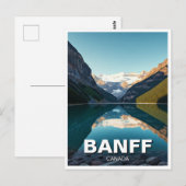 Carte Postale Lake Louise à Parc national Banff Canada (Devant / Derrière)