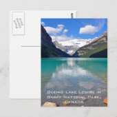 Carte Postale Lake Louise dans le parc national Banff (Devant / Derrière)