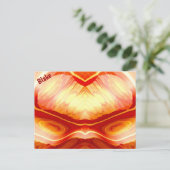 Carte Postale LAKE ~ Motif de conception fractale 3D ~ (Debout devant)