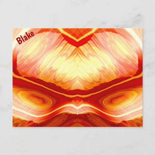Carte Postale LAKE ~ Motif de conception fractale 3D ~ (Devant)