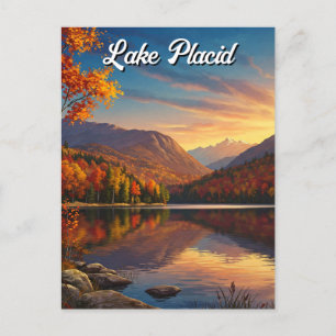 Carte Postale Lake Placid New York Automne Travel