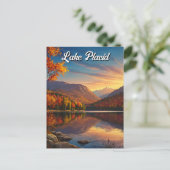Carte Postale Lake Placid New York Automne Travel (Debout devant)