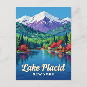 Carte Postale Lake Placid New York Voyage 🏔️