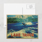 Carte Postale Lake Tahoe Water Skier (Devant / Derrière)