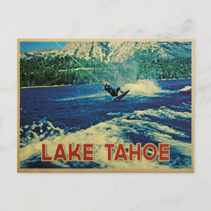 Carte Postale Lake Tahoe Water Skier
