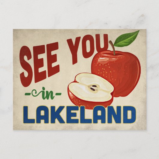 Carte Postale Lakeland Florida Apple - Vintage voyage (Devant)