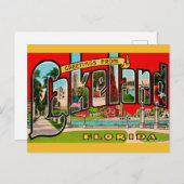 Carte Postale Lakeland Floride Rétro (Devant / Derrière)