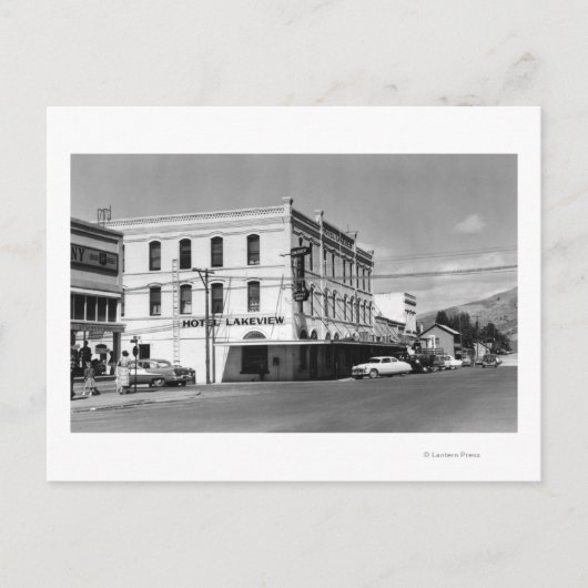 Carte Postale Lakeview, Oregon Main Street View Photo #1 (Devant)