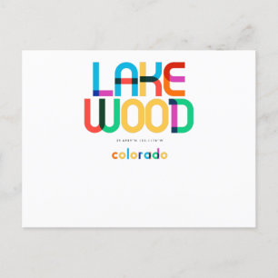 Carte Postale Lakewood Colorado milieu du siècle, Art Pop,