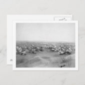 Carte Postale Lakota "Hostile Indian Camp" Photo (Devant / Derrière)