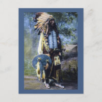 Lakota Sioux couleur main vintage Lanterne magique