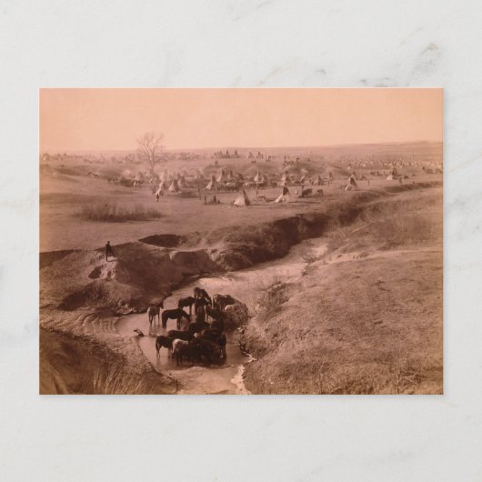 Carte postale Lakota Tipi Camp (Devant)