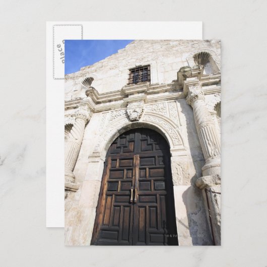 Carte Postale L'Alamo à San Antonio, Texas (Devant / Derrière)