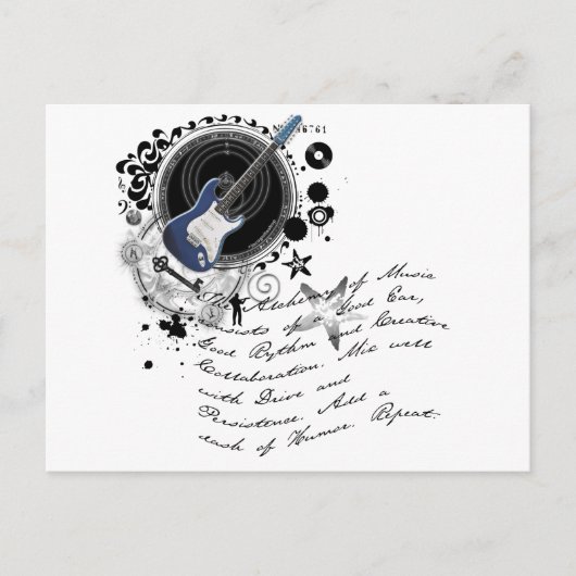 Carte Postale L'alchimie de la musique (Devant)