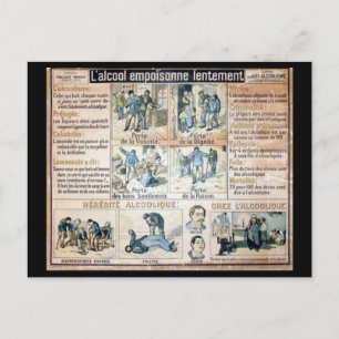 Carte Postale L'Alcool Voila l'Ennemi #2