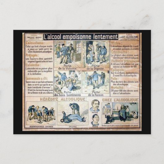 Carte Postale L'Alcool Voila l'Ennemi #2 (Devant)