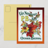 Carte Postale L'Ale d'octobre de vintage Van Nostrand (Devant / Derrière)