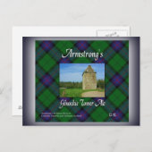 Carte Postale L'Ale Gilnockie Tower d'Armstrong (Devant / Derrière)