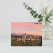 Carte Postale L'Alhambra, Grenade Espagne (Debout devant)