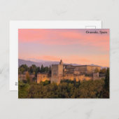 Carte Postale L'Alhambra, Grenade Espagne (Devant / Derrière)