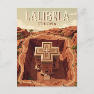 Carte Postale Lalibela, Lalibela, Amhara