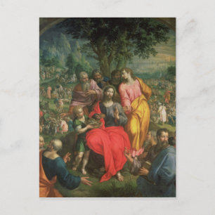 Carte Postale L'alimentation des cinq mille, c.1590