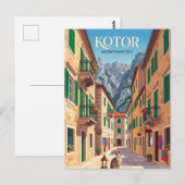 Carte Postale L'Allée de St. John's Montenegro (Devant / Derrière)