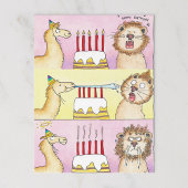 Carte postale LAMA AND LION par Nicole Janes