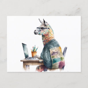 Carte Postale Lama créatif