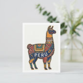 Carte Postale Lama du Pérou (Debout devant)
