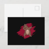 Carte Postale Lama en train de dabber Alpaca Drôle Idée Cadeau E (Devant / Derrière)