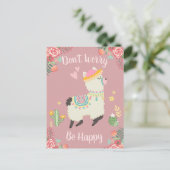 Carte Postale Lama sans inquiétude (Debout devant)