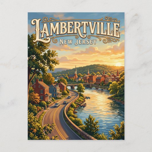 Carte Postale Lambertville New Jersey (Devant)