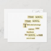 Carte Postale l'âme (Devant / Derrière)