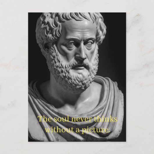 Carte Postale L'âme ne pense jamais sans image (Devant)