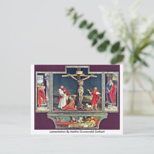 Carte Postale Lamentation De Mathis Grunewald Gothart (Debout devant)
